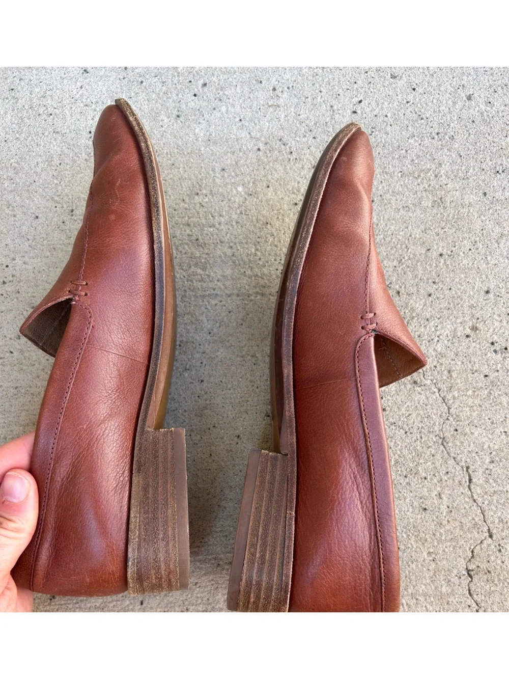 Madewell Women's Brown Leather Slip-On Loafers Size 8.5